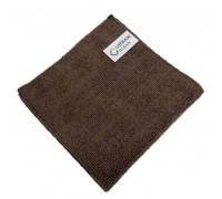 Салфетка из микрофибры 220гр/м2  30х30см коричневая